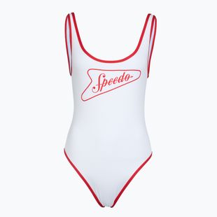 Dámské jednodílné plavky Speedo Solid Bound Scoop high risk red/bright white
