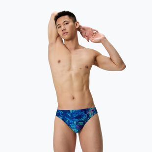 Pánské plavecké boxerky Speedo Printed Brief pixel pool/navy