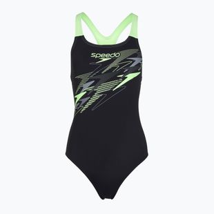 Dámské jednodílné plavky Speedo Medley Logo Medalist anthracite/clover