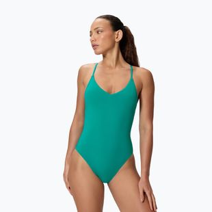 Dámské jednodílné plavky Speedo Solid V-Neck peacock teal