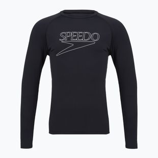 Pánský longsleeve na plavání Speedo Endurance+ Logo Rash Guard anthracite
