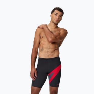 Pánské plavky Speedo Hyperboom anthracite/high risk red