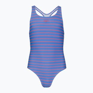 Dětské jednodílné plavky Speedo Stripe Print Medalist periwinkle blue