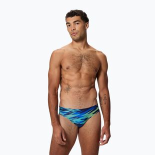 Pánské plavecké slipy Speedo Hyperboom Print Brief 2.5" peacoat/deep sapphire