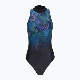 Dámské jednodílné plavky Speedo Print Hydrasuit anthracite