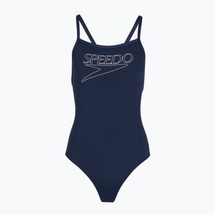 Dětské jednodílné plavky Speedo Endurance+ Logo Thinstrap peacoat