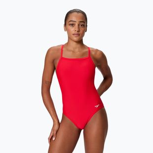 Dámské jednodílné plavky Speedo Solid EnduraSoft Turnback team red