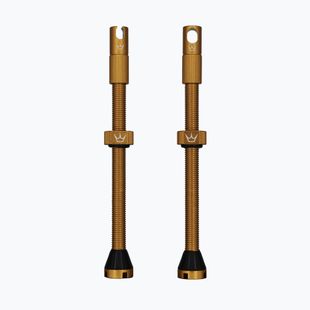 Sada ventilků presta Peaty's X Chris King MK2 Tubeless Valves 80 mm mango