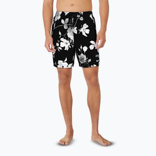 Pánské plavecké šortky Nike Fine Floral 7" Volley black