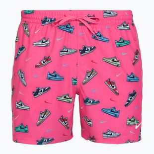 Pánské plavecké šortky Nike Multi Print 5" Volley pinksicle