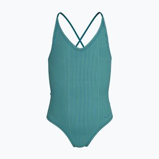 Dětské jednodílné plavky Nike Ocean Bound Ripple Texture Lace Up blached turquoise