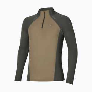 Pánské běžecké tričko Longsleeve Mizuno Active Dryaeroflow Hybrid Long Sleeve Top Forest Night