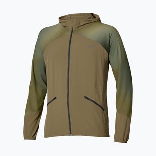 Pánská běžecká bunda Mizuno Active Alpha Hooded Jacket martini olive