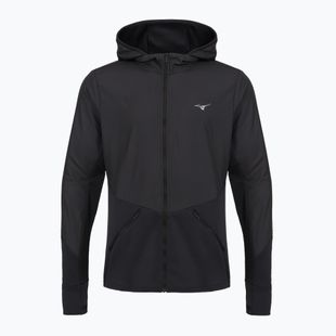 Pánská běžecká bunda Mizuno Active Warmalite Hybrid Full Zip Hooded Long Sleeve Top black