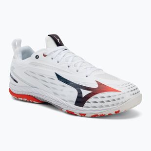Pánské tenisové boty Mizuno Wave Drive Neo 4 white/insignia blue/orange