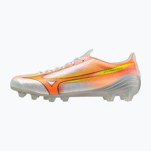 Kopačky Mizuno Alpha III Japan FG white/lava orange/evening primrose