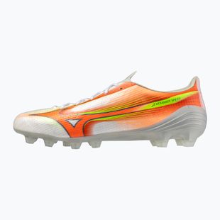 Kopačky Mizuno Alpha III Pro FG white/lava orange/evening primrose