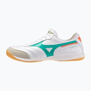 Kopačky Mizuno Morelia Sala Elite IN white/arcadia/lava orange