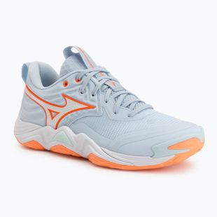 Dámské volejbalové boty Mizuno Wave Momentum Elite blue finch/white/lava orange