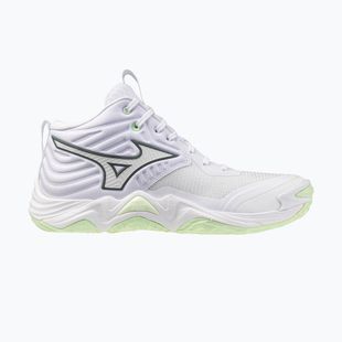 Dámské volejbalové boty Mizuno Wave Momentum Elite Mid white/balsam green/ambrosia