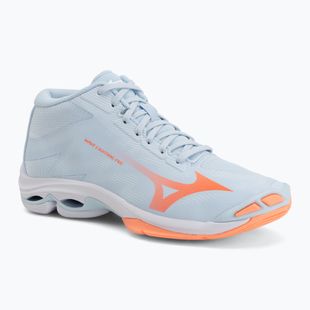 Dámské volejbalové boty Mizuno Wave Lightning Pro Mid blue finch/lava orange/flamingo coral