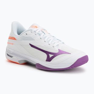 Dámské tenisové boty Mizuno Wave Exceed Court AC white/dahlia/lava orange