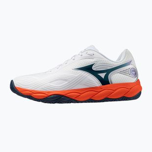 Pánské tenisové boty Mizuno Wave Enforce Court 2 AC white/insignia blue/orange