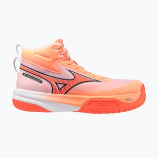 Volejbalové boty Mizuno Neo Jump Mid flamingo coral/lava orange/white