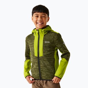 Dětská fleecová mikinaREGATTA Dissolver X nephrite green/grenoble green/black