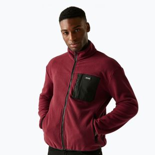 Pánská fleecová mikina REGATTA Frankie Full Zip dark maroon