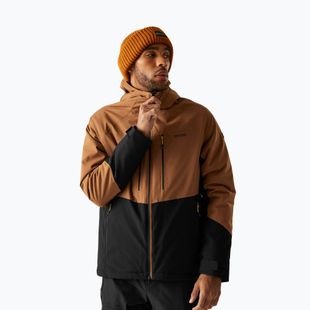 Pánská nepromokavá bunda REGATTA Highton Stretch Padded nut brown/black
