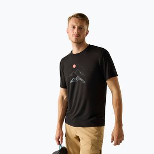Pánské trekové tričko REGATTA Fingal Stretch black