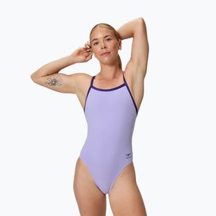 Dámské jednodílné plavky Speedo Solid Turnback bright lavender