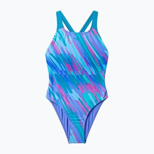 Dětské jednodílné plavky Speedo Allover Pwerbackback moonlight lavender/hyper teal