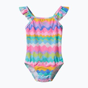 Dětské jednodílné plavky Speedo Ruffle citrus green