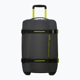 Cestovní kufr American Tourister Urban Track Duffle With Wheels 55 l black/lime