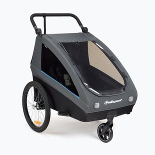 Přívěsný vozík za kolo Polisport Kids Trailer&Stroller black/grey
