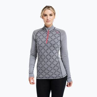Dámská termo mikina Dovre Half Zip Jacquard grey