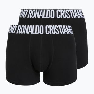 Pánské boxerky CR7 Fashion Trunk 2 pack black