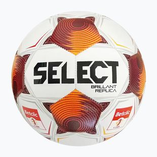 Fotbalový míč SELECT Brillant Replica Betclic v25 white/red velikost 4