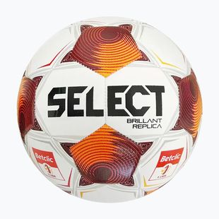 Fotbalový míč SELECT Brillant Replica Betclic v25 white/red velikost 5