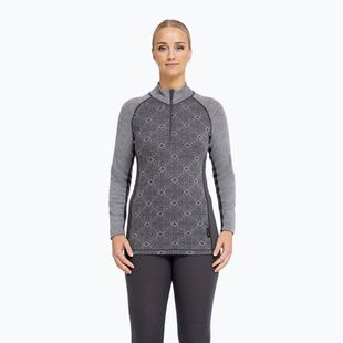 Dámská termo mikina Dovre Wool Organic Half Zip grey