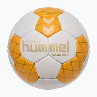 Míč na házenou Hummel Classic Match HB off white/orange/gold size 3