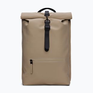 Městský batoh Rains Rucksack Rolltop Beige