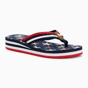 Dámské žabky BIG STAR RR274A127 navy blue / red