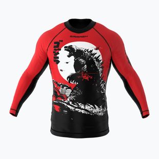 Dětský rashguard longsleeve SMMASH Zilla červený