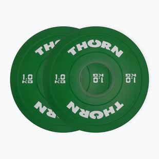 Zátěž THORN FIT Fractional 2 x 2 kg green/white