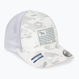 Pánská kšiltovka Pitbull Mesh Full Cap Pitbull Usa Multicam white/camouflage