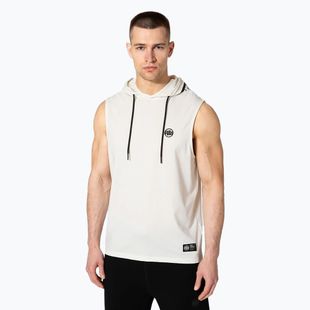 Pánské tílko tank top  Pitbull Mercado Hilltop Hooded Sleeveless white