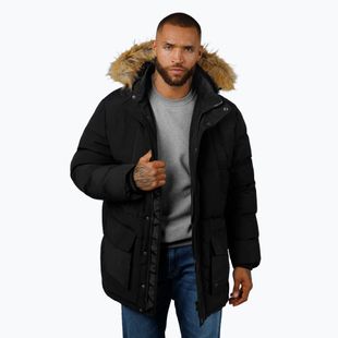 Pánská bunda  Pitbull Forest Hooded Parka black